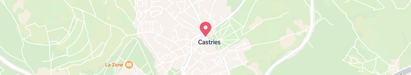 Map Of L'Arche De L'Aqueduc, Castries, France, Hotel