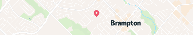 Map Of Rd'S Southern BBQ, Brampton, Canada, Restaurant