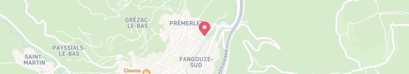 Map Of Ambulances Caumes, Lodève, France, Bakery