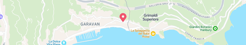 Map Of Mirazur, Menton, France, Restaurant