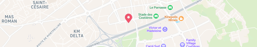 Map Of Restaurant L'Elephant, Nîmes, France, Restaurant
