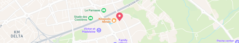 Map Of Memphis, Nîmes, France, Restaurant