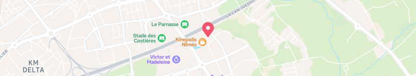 Map Of Space Bowling, Nîmes, France, Restaurant