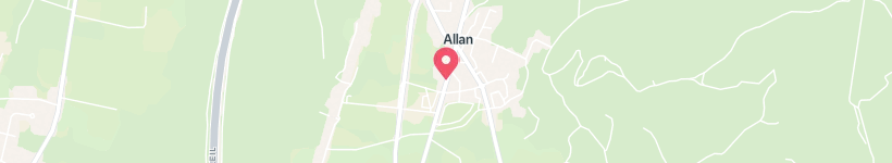 Map Of Bureau De Poste De Allan, France, Post Office