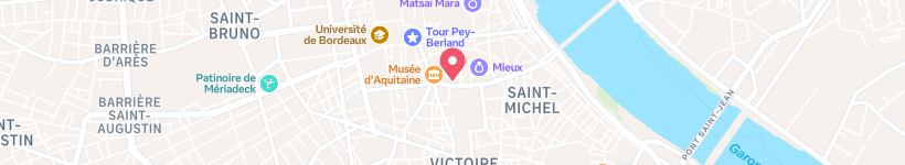 Map Of KFC, Bordeaux, France, Restaurant