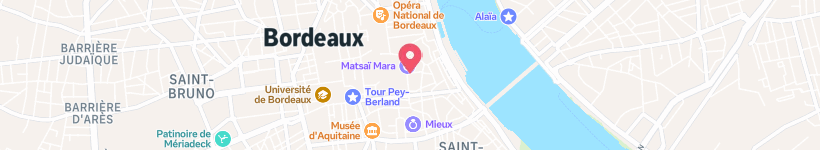 Map Of Bibibap, Bordeaux, France, Restaurant