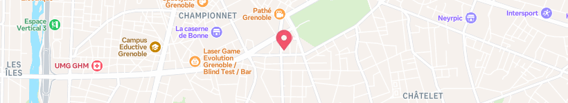 Map Of Restaurant Le Marrakech, Grenoble, France, Restaurant