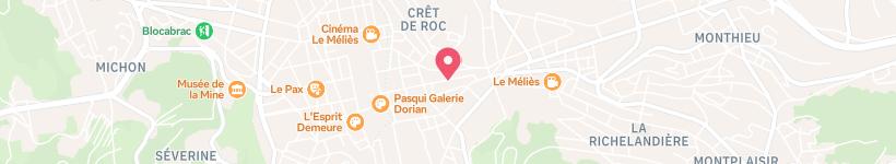 Map Of Auuna, Saint-Etienne, France, Electronics Store