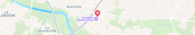 Map Of Decathlon Nantes Vertou, Vertou, France, Bicycle Shop