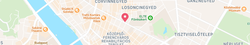Map Of Trio Pizza, Budapest, Hungary, Restaurant