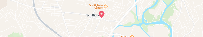 Map Of Le P'Tit Café, Schiltigheim, France, Restaurant