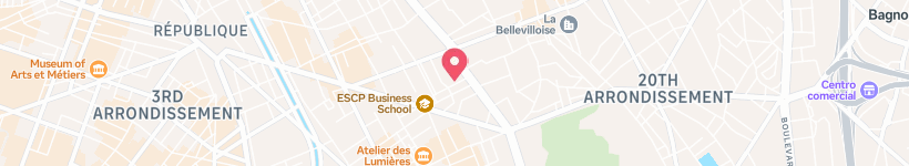 Map Of Prép'Art, Paris, France, School