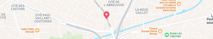 Map Of Allowed Coaching, Bobigny, France, Car Rental