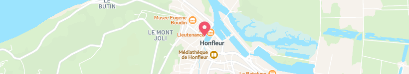 Map Of Les Delices, Honfleur, France, Restaurant