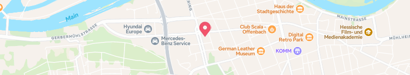 Map Of St. Peter, Offenbach, Germany, Church