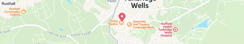 Map Of Trinity Theatre, Tunbridge Wells, United Kingdom, Restaurant