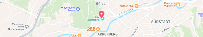 Map Of Alte Papierfabrik, Wuppertal, Germany, Restaurant