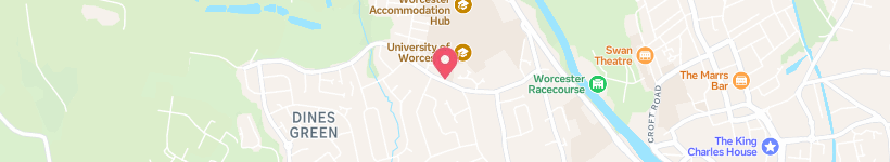 Map Of Unitots Nursery, Worcester, Storbritannia, Skole