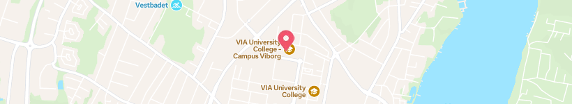 Map Of Pædagoguddannelsen In Viborg, Viborg, Denmark, University