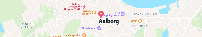 Map Of Den Bette Kro, Aalborg, Denmark, Restaurant