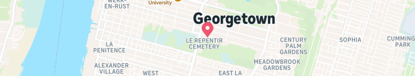 Map Of Georgetown, Guyana, Meteorological Station