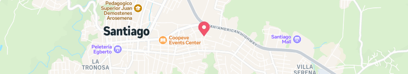 Map Of Iglesia Cuadrangular Manantial De Vida, Santiago, Panama, Church